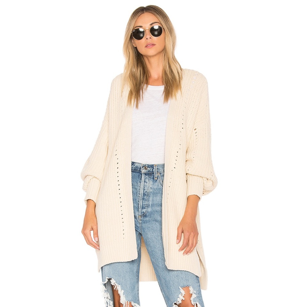 Free people heavy creme cardigan